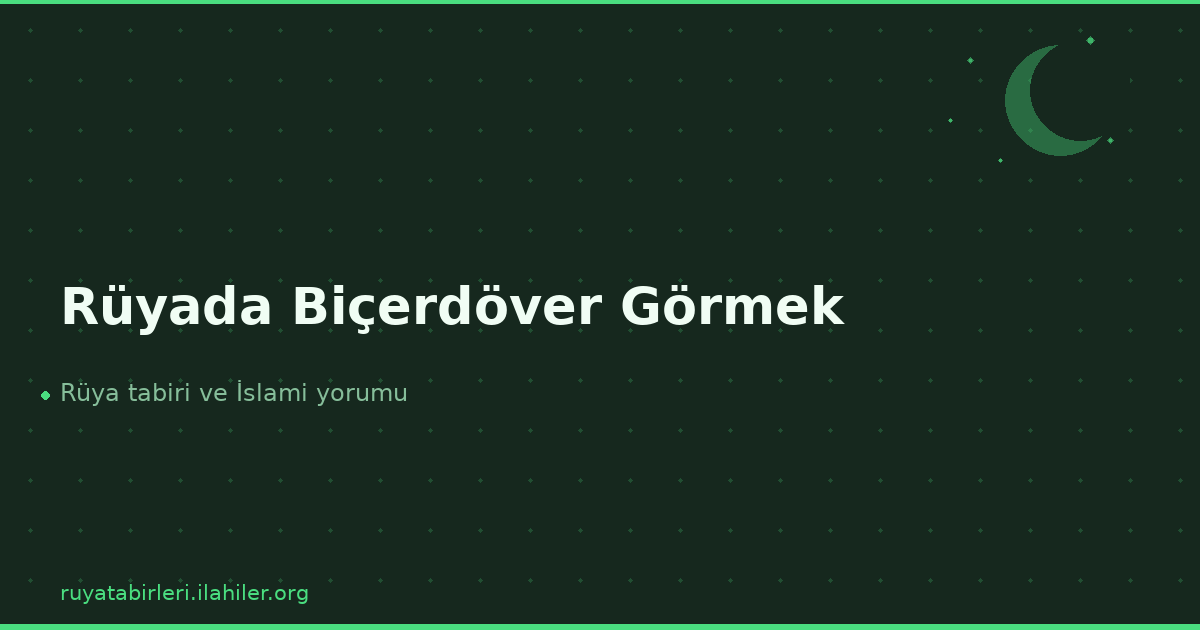 Rüyada Biçerdöver Görmek