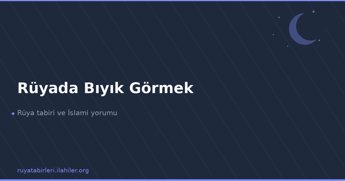 Rüyada Bıyık Görmek