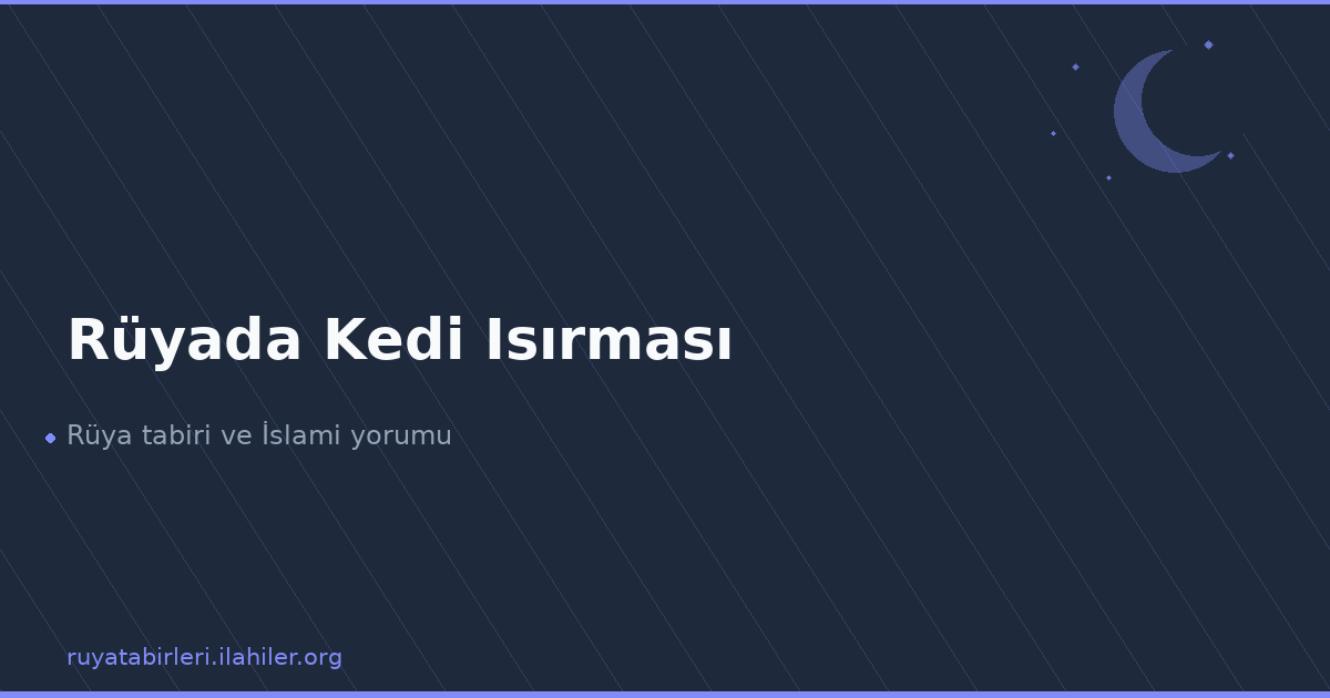 Rüyada Kedi Isırması