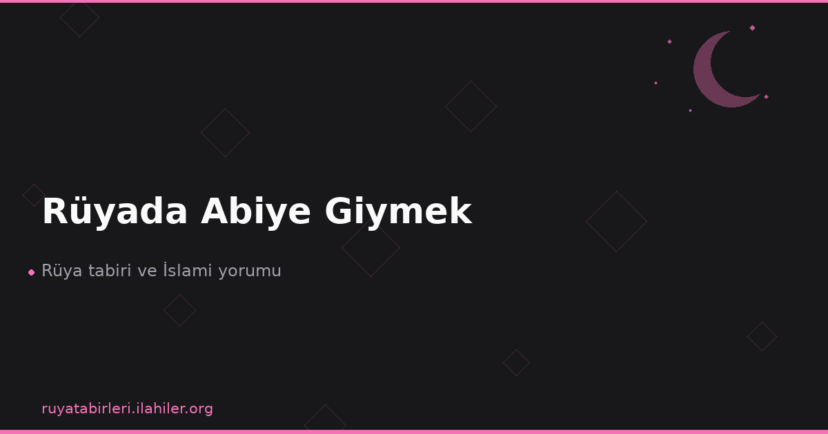 Rüyada Abiye Giymek