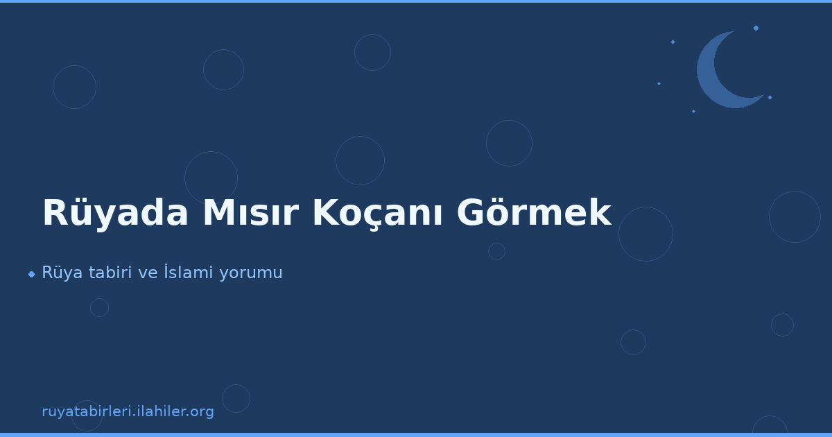 Rüyada Mısır Koçanı Görmek
