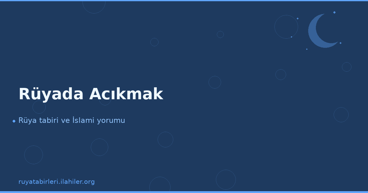 Rüyada Acıkmak