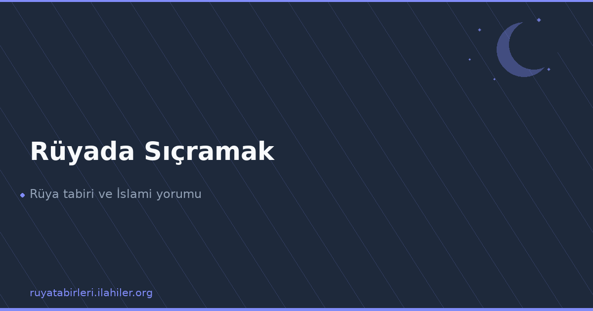 Rüyada Sıçramak