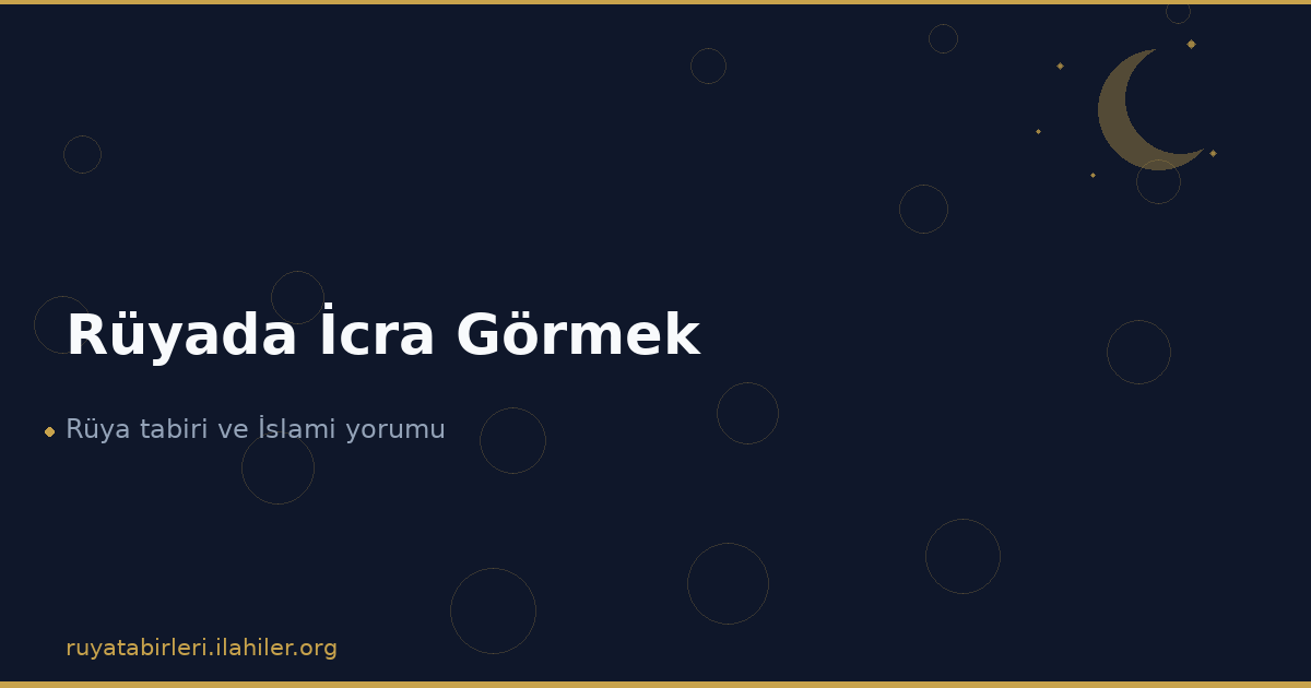 Rüyada İcra Görmek