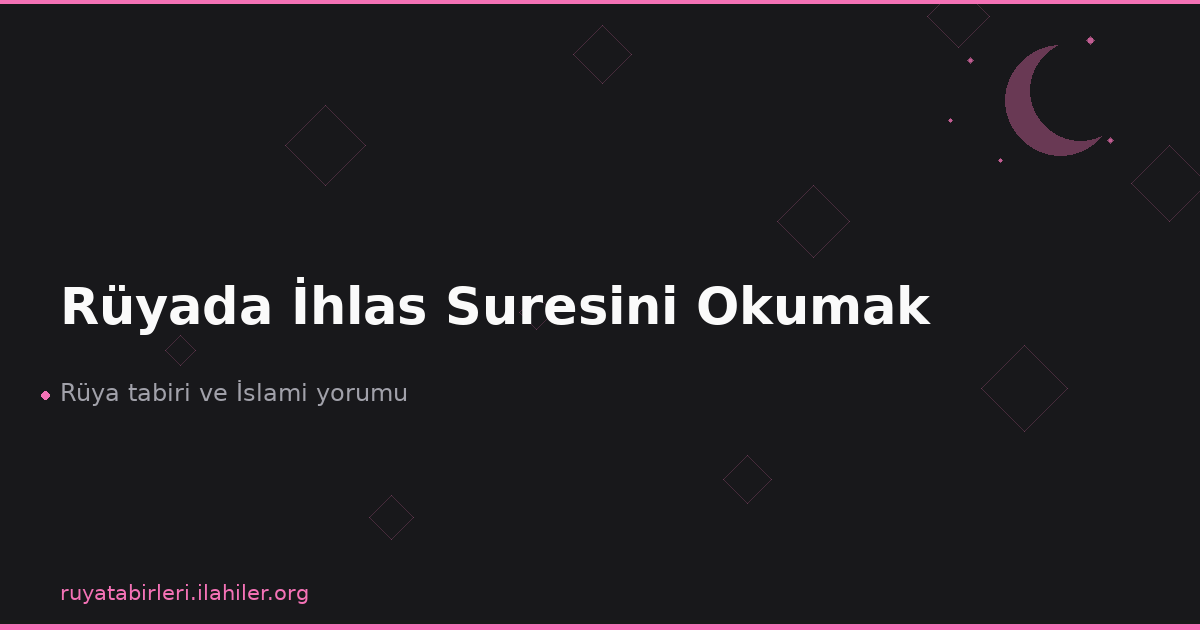 Rüyada İhlas Suresini Okumak
