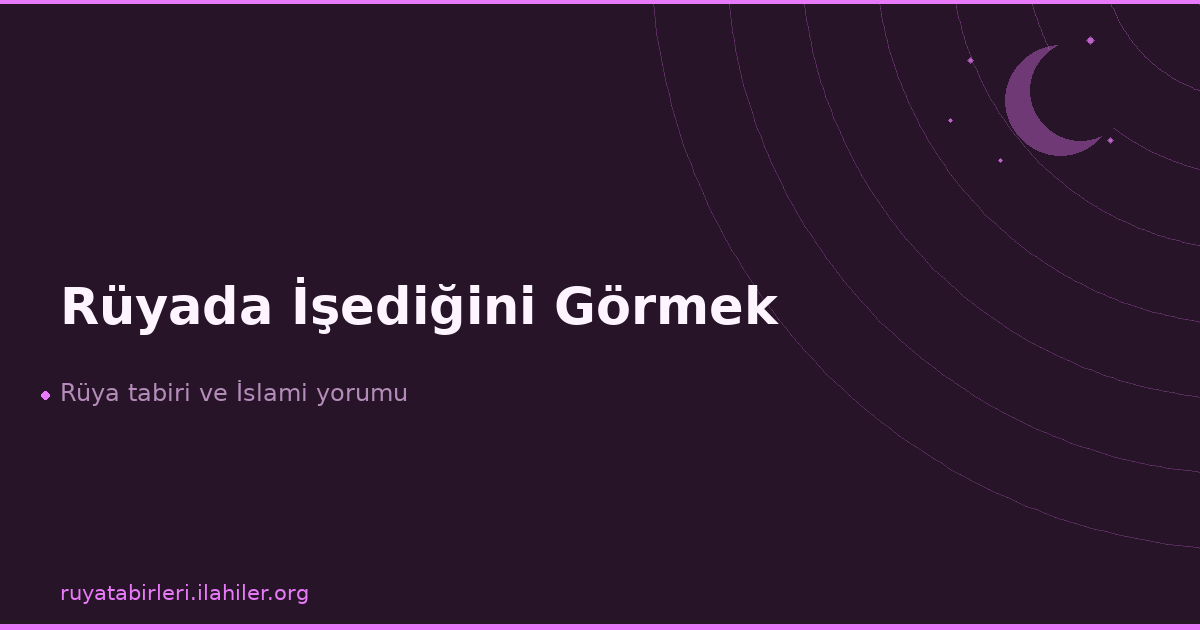 Rüyada İşediğini Görmek